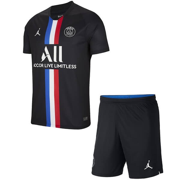 JORDAN Maillot Football Paris Saint Germain 4ª Enfant 2019-20 Noir